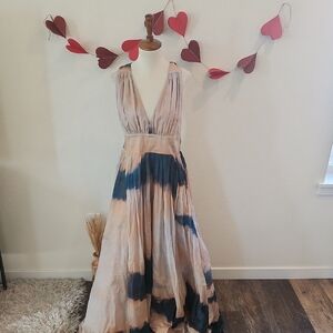 Anthropologie Hope For Flowers By Tracy Reese Tie-Dye Maxi Dress